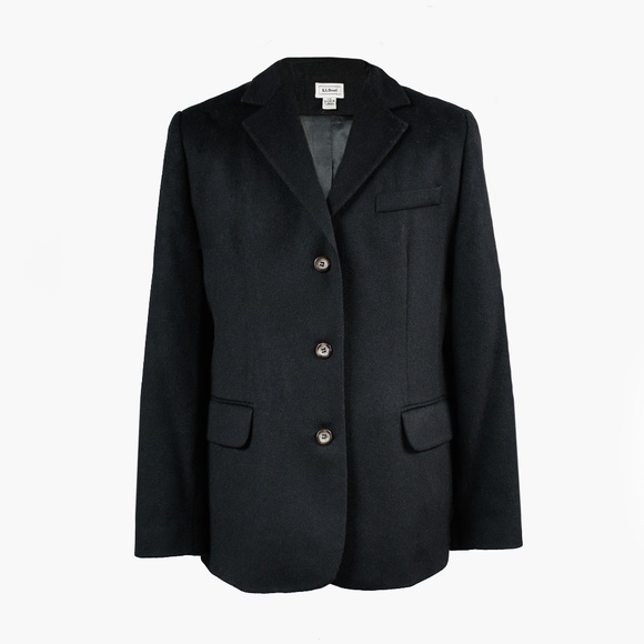 L.L. Bean Cashmere/Wool Blend Blazer + Free Bellina Scarf - Picture 1 of 11